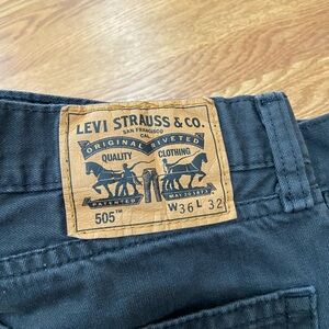 Levi's 505 Black Jeans